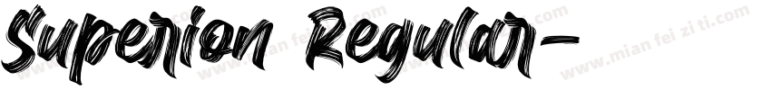 Superion Regular字体转换